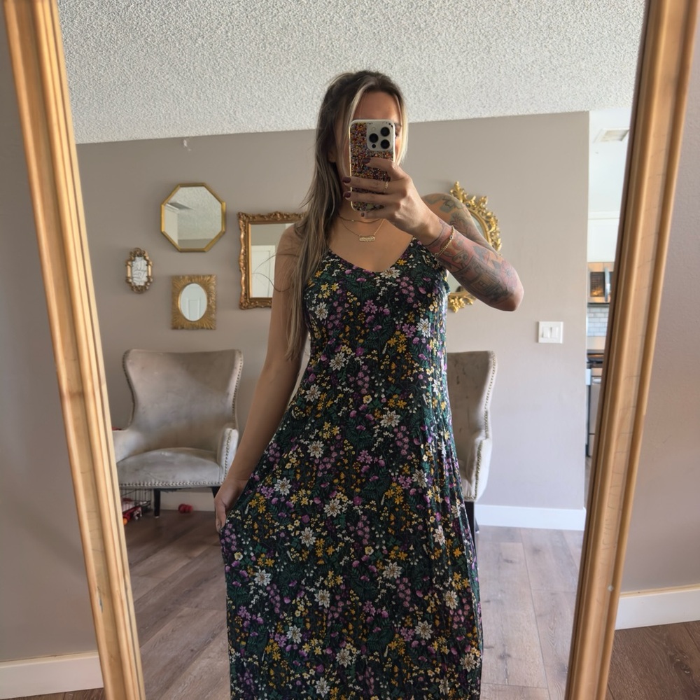 Old navy floral Women's maxi dress medium